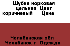 Шубка норковая цельная. Цвет коричневый.  › Цена ­ 7 000 - Челябинская обл., Челябинск г. Одежда, обувь и аксессуары » Женская одежда и обувь   . Челябинская обл.